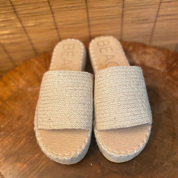 NWOT Beach by Blowfish Wedge Rope Woven Sandal Size 8 - Picture 1 of 6
